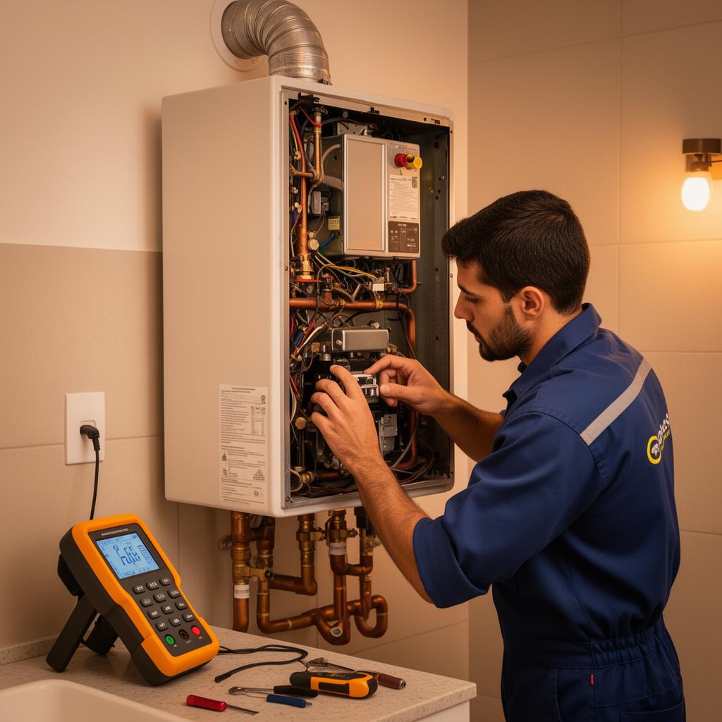 Aquecedor a gás instalado - RTB Aquecedores